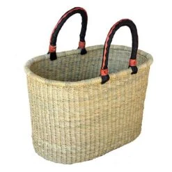 African Fair Trade Basket - Natural Oval(African Fair Trade Basket Natural Oval)