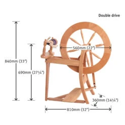 Ashford Traditional Spinning Wheel - Double Drive(Ashford Traditional Spinning Wheel Double Drive) -Woolery Shop ASH DDSWb 23704