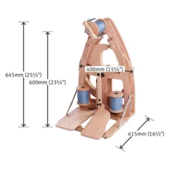 Ashford Joy 2 Spinning Wheel - Double Treadle(Ashford Joy 2 Spinning Wheel Double Treadle) -Woolery Shop ASH JSWDT2CBc 86222