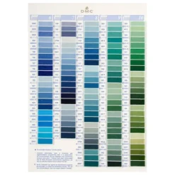 DMC Thread Color Card -Woolery Shop DMC Color Card 51562.1589300044