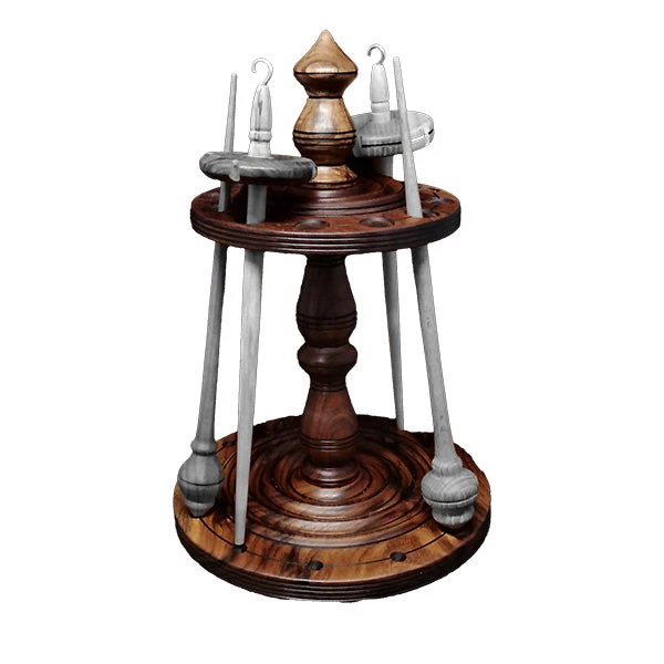 Kravelli 12 Spindle Stand - Walnut(Kravelli 12 Spindle Stand Walnut) 2 Kravelli 12 Spindle Stand - Walnut(Kravelli 12 Spindle Stand Walnut) - Image 2