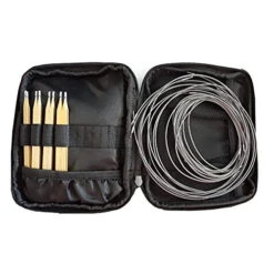 Kollage Square Interchangeable Gold Edition Knitting Needle Set -Woolery Shop KOL GOLDc 06812.1683995507
