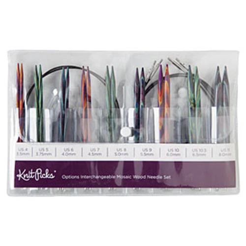 Options Interchangeable Mosaic Circular Knitting Needle Set 2 Options Interchangeable Mosaic Circular Knitting Needle Set - Image 2
