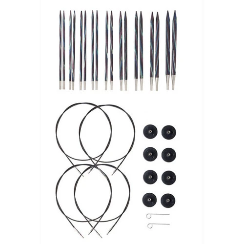 Interchangeable Foursquare Majestic Circular Knitting Needle Set 1 Interchangeable Foursquare Majestic Circular Knitting Needle Set