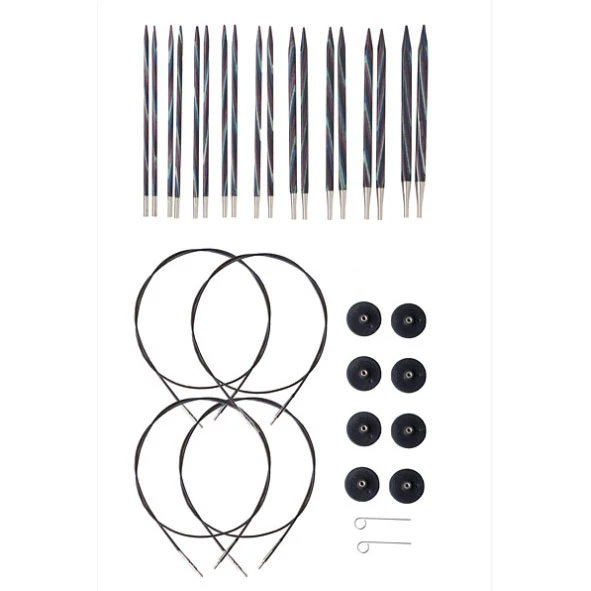 Interchangeable Foursquare Majestic Circular Knitting Needle Set(Interchangeable Foursquare Majestic Circular Knitting Needle Set) 1 Interchangeable Foursquare Majestic Circular Knitting Needle Set(Interchangeable Foursquare Majestic Circular Knitting Needle Set)
