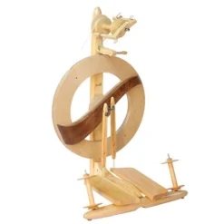 Kromski Fantasia Spinning Wheel - Clear With Walnut Accent