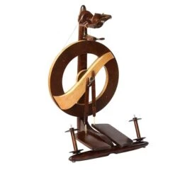 Kromski Fantasia Spinning Wheel - Walnut With Clear Accent(Kromski Fantasia Spinning Wheel Walnut With Clear Accent)