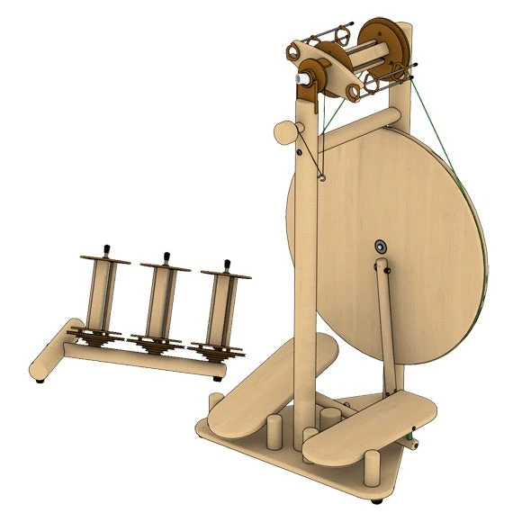 Lojan Buddy Spinning Wheel - Double Treadle(Lojan Buddy Spinning Wheel Double Treadle) 1 Lojan Buddy Spinning Wheel - Double Treadle(Lojan Buddy Spinning Wheel Double Treadle)