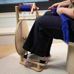 Lojan Buddy Spinning Wheel - Double Treadle(Lojan Buddy Spinning Wheel Double Treadle) 7 Lojan Buddy Spinning Wheel - Double Treadle(Lojan Buddy Spinning Wheel Double Treadle) -Woolery Shop LOJ LJ0002d 10505