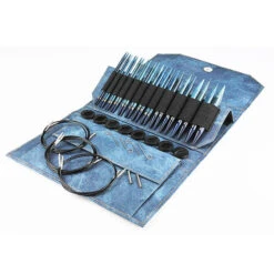 LYKKE 5" Interchangeable Knitting Needle Set - Indigo(Lykke 5 Interchangeable Knitting Needle Set Indigo)