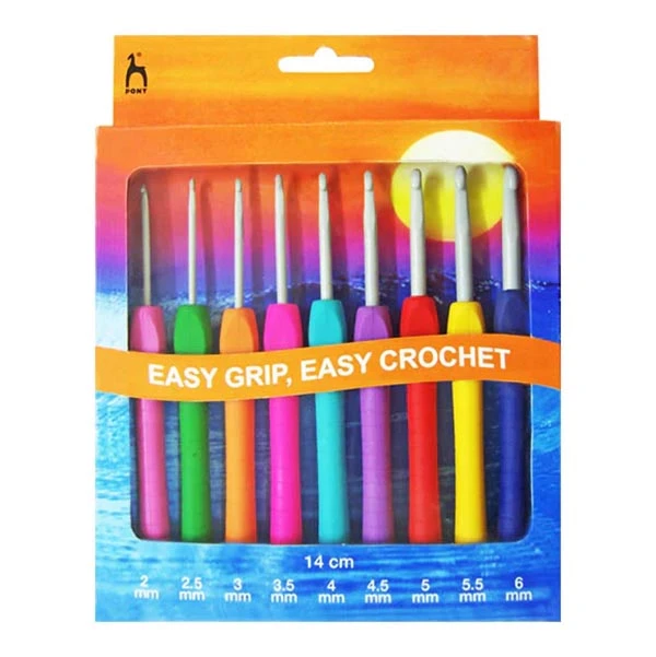 Pony Easy Grip Crochet Hook Set(Pony Easy Grip Crochet Hook Set) 1 Pony Easy Grip Crochet Hook Set(Pony Easy Grip Crochet Hook Set)