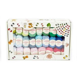 50 Happy Cotton Yarn Colors In A Box(50 Happy Cotton Yarn Colors In A Box)