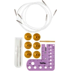 CarryC Interchangeable Bamboo Knitting Needle Set(Carryc Interchangeable Bamboo Knitting Needle Set) -Woolery Shop SPI 072976c 13305