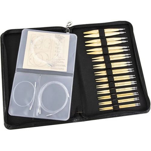 Clover Takumi Bamboo Interchangeable Circular Knitting Needle Set 1 Clover Takumi Bamboo Interchangeable Circular Knitting Needle Set