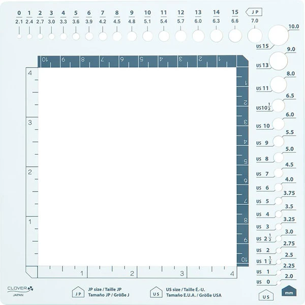 Clover Swatch Ruler And Needle Gauge(Swatch Ruler And Needle Gauge) 1 Clover Swatch Ruler And Needle Gauge(Swatch Ruler And Needle Gauge)