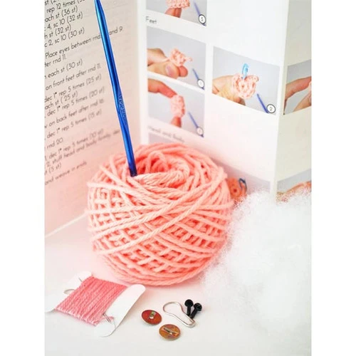 The Pudgy Rabbit Crochet Kit - Pig 2 The Pudgy Rabbit Crochet Kit - Pig - Image 2