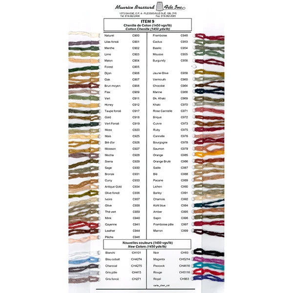 Maurice Brassard Cotton Chenille Yarn(Maurice Brassard Cotton Chenille Yarn) 2 Maurice Brassard Cotton Chenille Yarn(Maurice Brassard Cotton Chenille Yarn) - Image 2