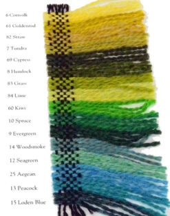 Harrisville Wool Yarn Color Card -Woolery Shop har cc 2 86160.1543861328