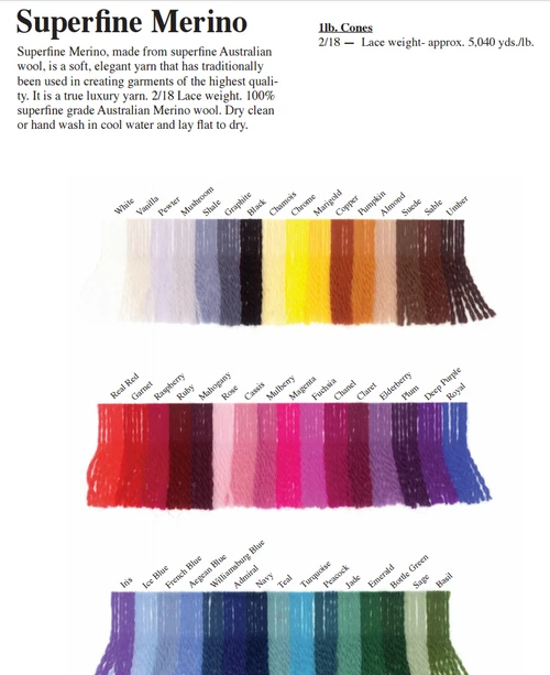 Jaggerspun Superfine Merino 2/18 Yarn - Cones 2 Jaggerspun Superfine Merino 2/18 Yarn - Cones - Image 2