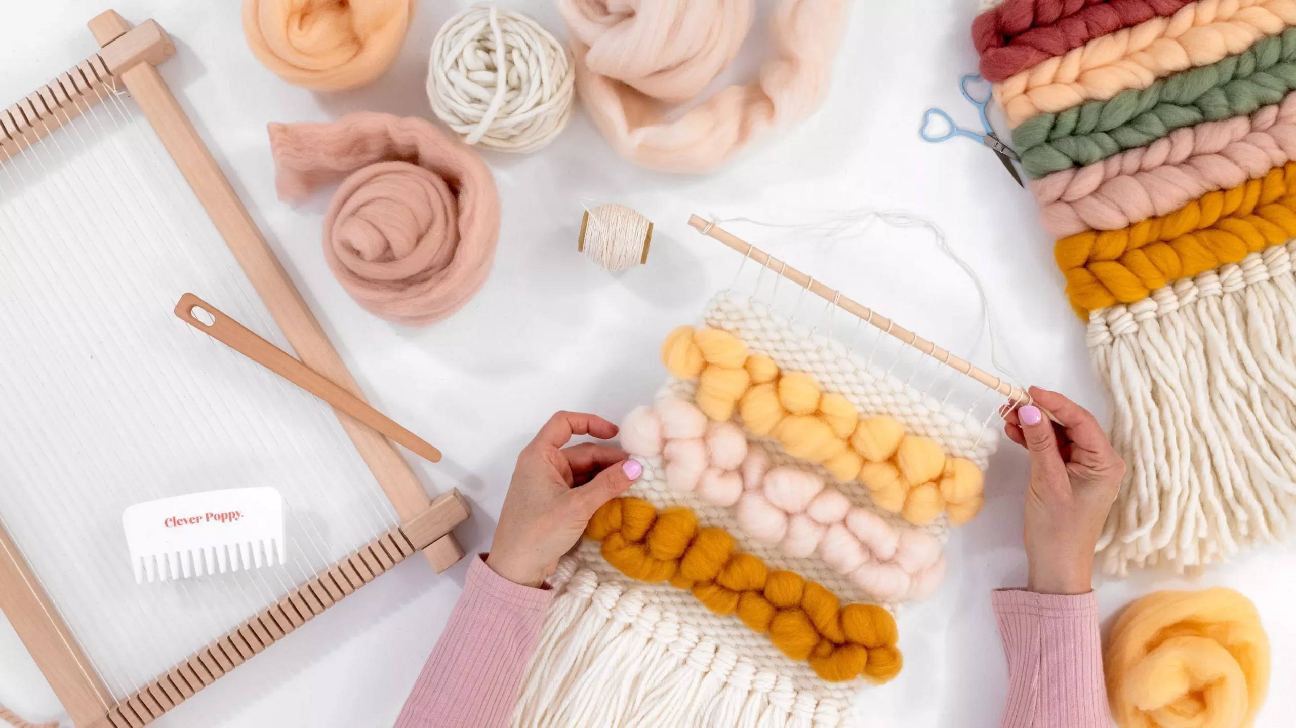 Woolery Shop -Woolery Shop woven wall hanging course clever poppy maker s academy 19 scaled